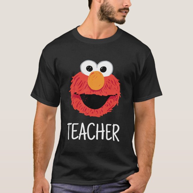 Sesamstraße | Elmo Face Teacher T-Shirt (Vorderseite)