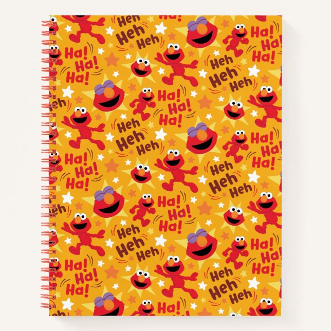 Sesamstraße | Elmo Ha! Ha! Ha! Muster Notizbuch (Vorderseite)
