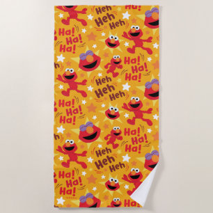 Sesamstraße Elmo Ha! Ha! Ha! Muster Strandtuch