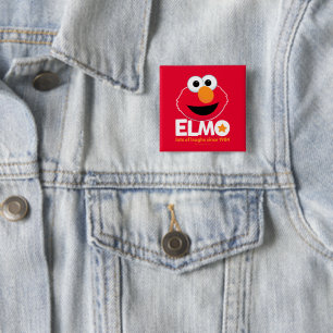 Sesamstraße Elmo Lots of Laughs Seit 1984 Button