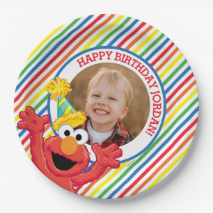 Sesamstraße   Elmo — Rainbow Birthday Pappteller