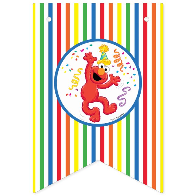 Sesamstraße | Elmo — Rainbow Birthday Wimpelkette (Erste Fahne)
