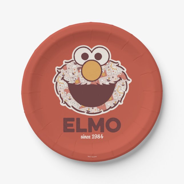 Sesamstraße | Elmo Seit 1984 Pappteller (Vorderseite)