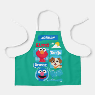 Sesamstraße Elmo, Tango, & Grover Park Graphic Schürze