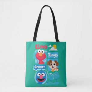 Sesamstraße Elmo, Tango, & Grover Park Graphic Tasche