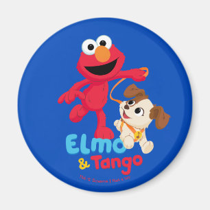 Sesamstraße   Elmo & Tango laufen Magnet