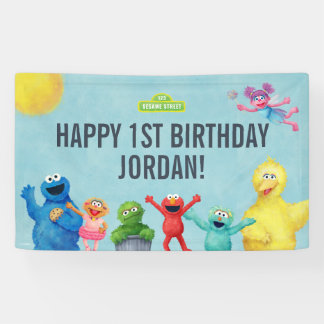 Sesamstrasse-Erscheinungsbild Geburtstag Banner