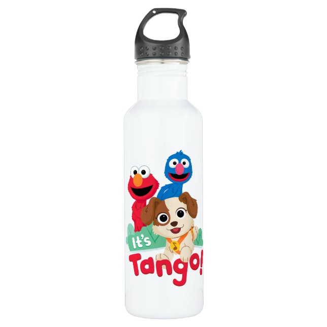 Sesamstraße | Es ist Tango mit Elmo & Grover Edelstahlflasche (Vorderseite)