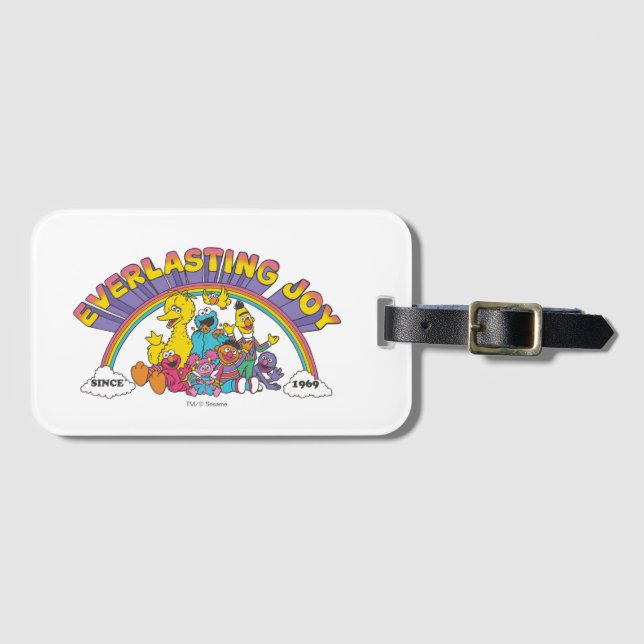 Sesamstraße | Everlasting Joy Seit 1969 Gepäckanhänger (Vorderseite (Horizontal))