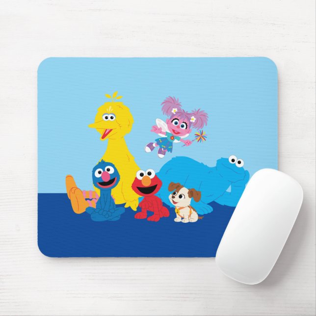 Sesamstraße | Farbenfrohe Sesamstraße Pals Mousepad (Mit Mouse)