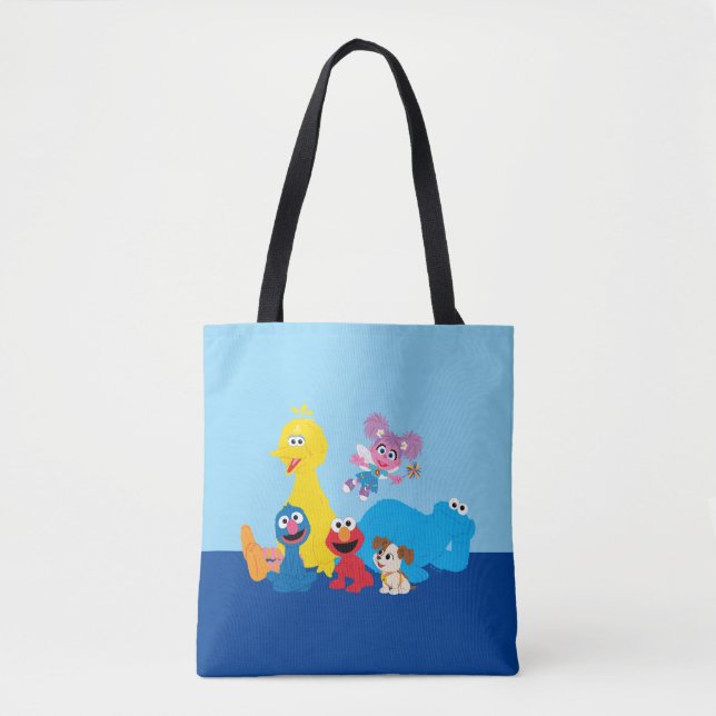 Sesamstraße | Farbenfrohe Sesamstraße Pals Tasche (Vorderseite)