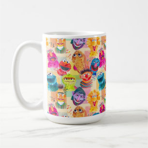 Sesamstraße Farbiges Muster Kaffeetasse