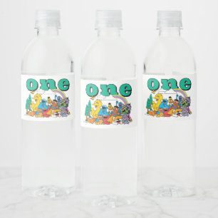 Sesamstraße-Figuren & Straßenschild-Wasserflasche