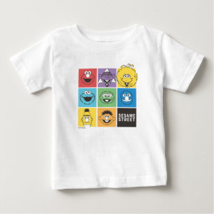 Sesamstraße Freunde   Farbblöcke Baby T-shirt
