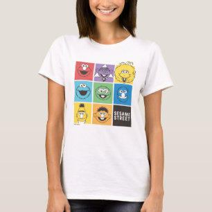 Sesamstraße Freunde Farbblöcke T-Shirt
