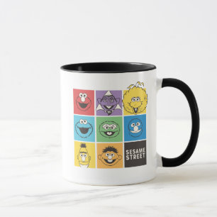 Sesamstraße Freunde   Farbblöcke Tasse