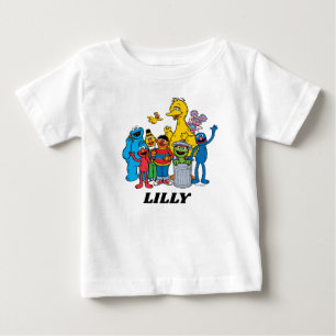 Sesamstraße-Freunde winken Baby T-shirt