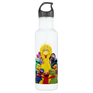 Sesamstraße   Fun Farbiges Portrait Edelstahlflasche