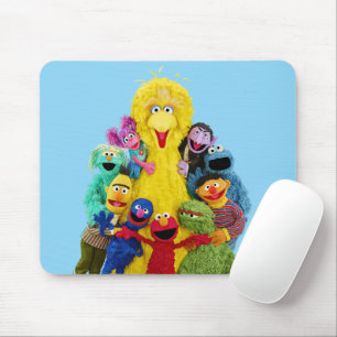 Sesamstraße Fun Farbiges Portrait Mousepad