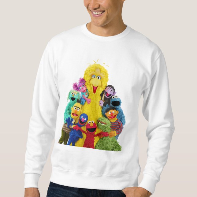 Sesamstraße | Fun Farbiges Portrait Sweatshirt (Vorderseite)