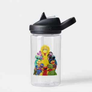 Sesamstraße Fun Farbiges Portrait Trinkflasche