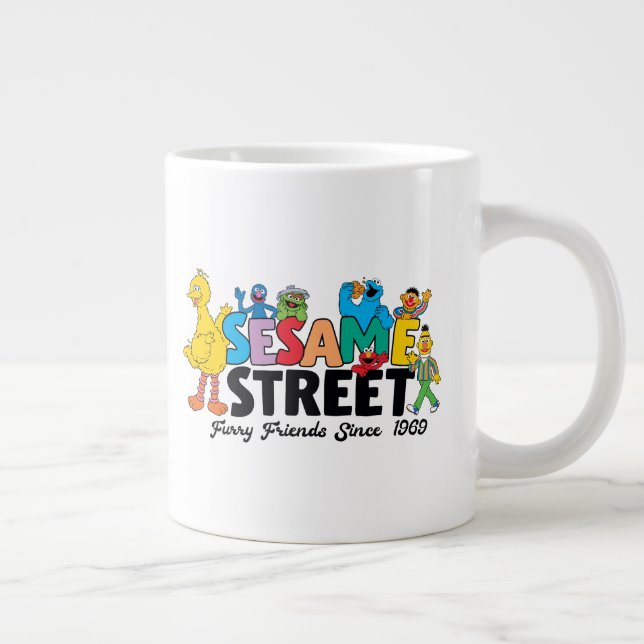 Sesamstraße | Furry Friends seit 1969 Jumbo-Tasse (Rechts)