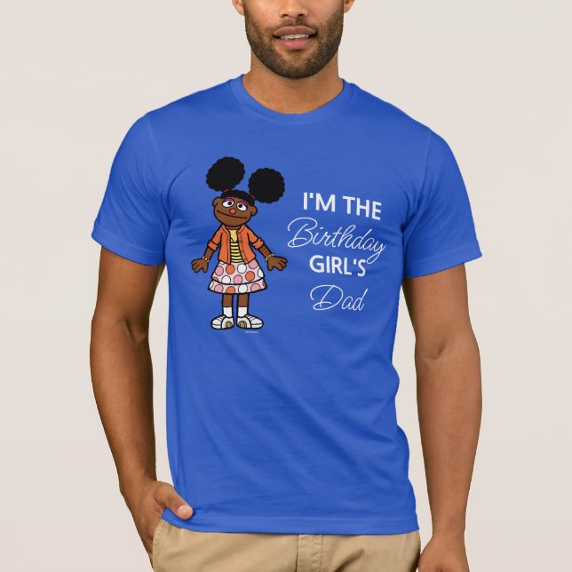 Sesamstraße | Gabrielle Birthday Girl's Vater T-Shirt (Vorderseite)