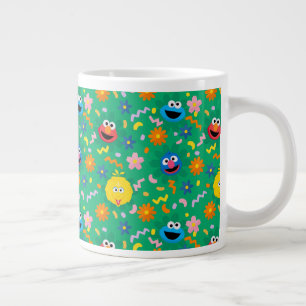 Sesamstraße Grünes Blumenmuster Jumbo-Tasse