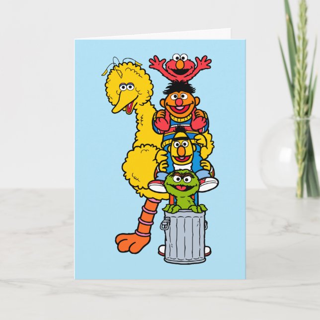 Sesamstraße | Happy Birthday Feiertagskarte (Vorderseite)
