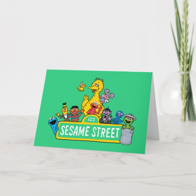 Sesamstraße | Happy Birthday Karte (Vorderseite)