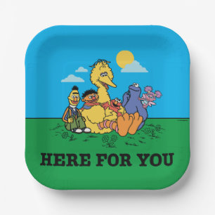 Sesamstraße Hier für Sie Pappteller