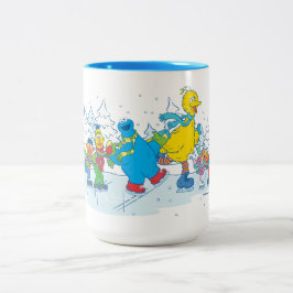 Sesamstraße | Ice Skaten Friends Zweifarbige Tasse