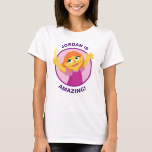 Sesamstraße Julia Holding Feather T-Shirt