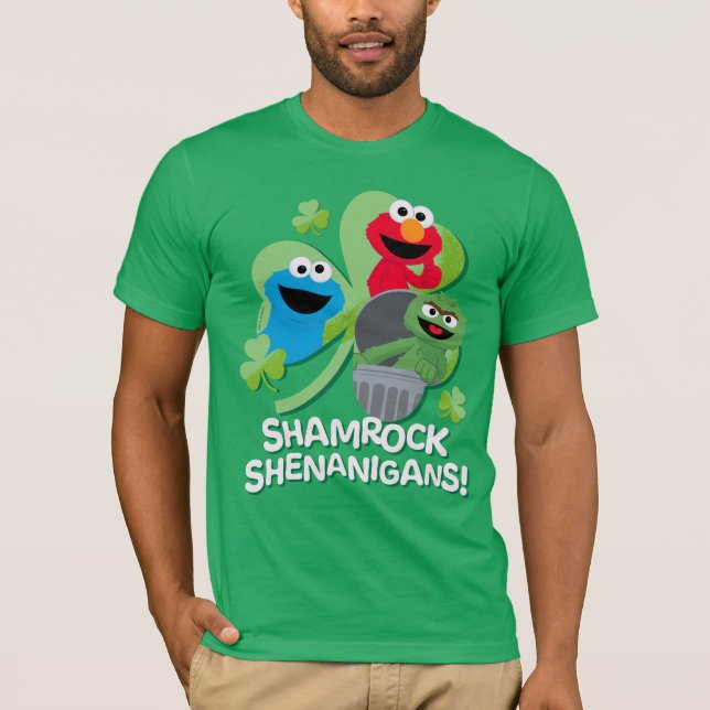 Sesamstraße | Kleeblatt Shenanigans! T-Shirt (Vorderseite)