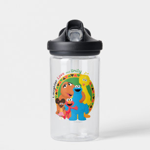 Sesamstraße   Lachen, Liebe und Einheit Trinkflasche