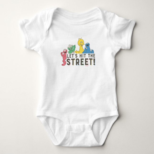 Sesamstraße | Lasst uns die Straße treffen! Baby Strampler (Vorderseite)