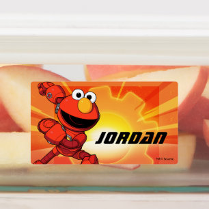 Sesamstraße   Mecha Builders Elmo Etiketten