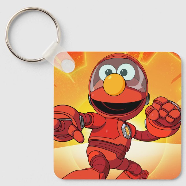 Sesamstraße | Mecha Builders Elmo in Aktion Schlüsselanhänger (Vorderseite)