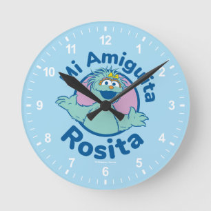 Sesamstraße Mi Amiguita Rosita Runde Wanduhr