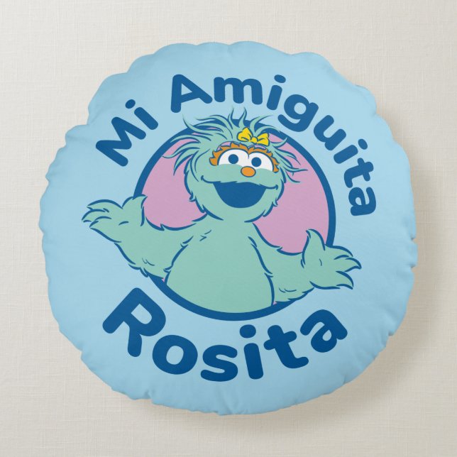 Sesamstraße | Mi Amiguita Rosita Rundes Kissen (Vorderseite)