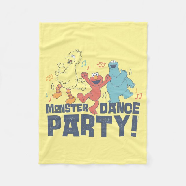 Sesamstraße | Monster Dance Party Fleecedecke (Vorderseite)