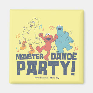 Sesamstraße   Monster Dance Party Magnet