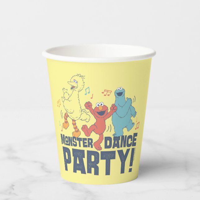 Sesamstraße | Monster Dance Party Pappbecher (Vorderseite)