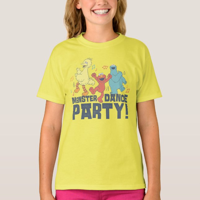 Sesamstraße | Monster Dance Party T-Shirt (Vorderseite)