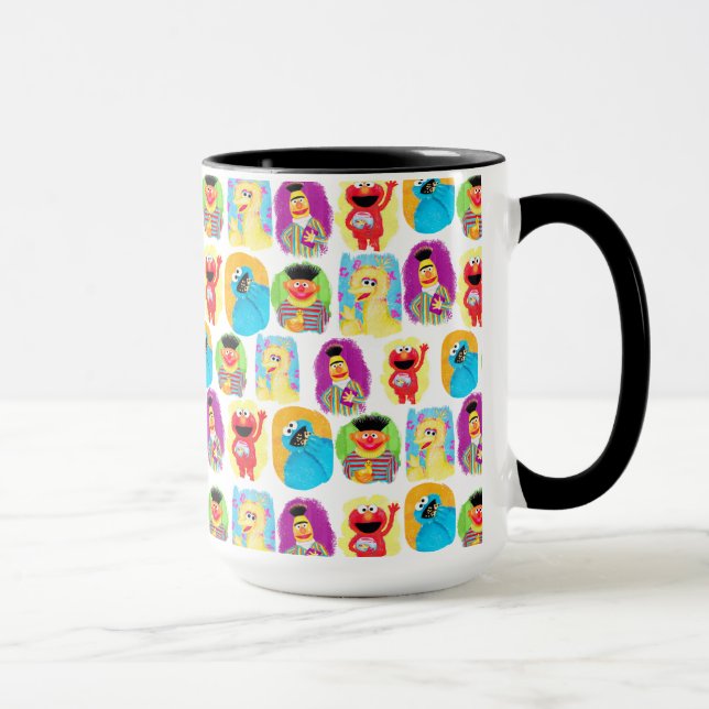 Sesamstraße-Muster Tasse (Rechts)