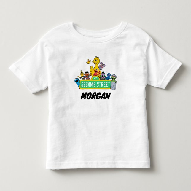 Sesamstraße | Name hinzufügen Kleinkind T-shirt (Vorderseite)