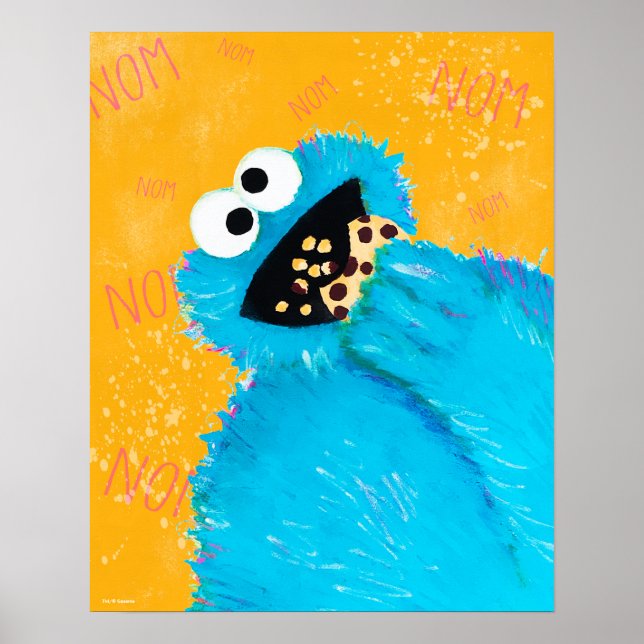 Sesamstraße | Nom Nom Cookie Monster Poster (Vorne)