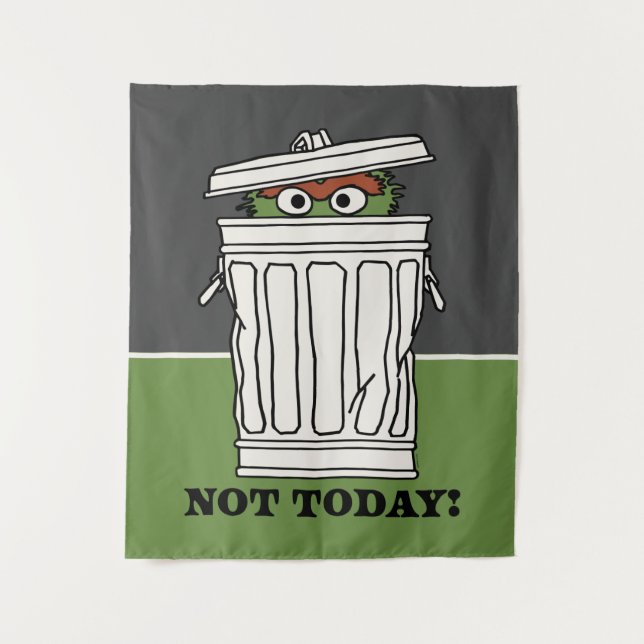 Sesamstraße | Oscar der Grouch nicht heute! Wandteppich (Vorderseite)
