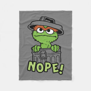 Sesamstraße   Oscar der Grouch Nope! Fleecedecke