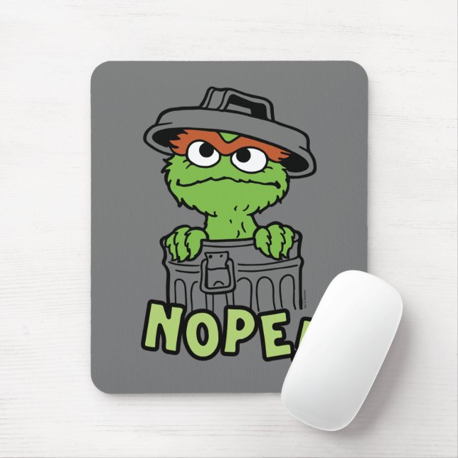 Sesamstraße | Oscar der Grouch Nope! Mousepad (Mit Mouse)